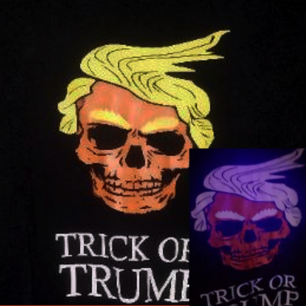TRICK OR Trump T Shirt (Glows With Blacklight)